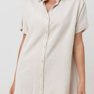 Classic Shirt Dress Linen